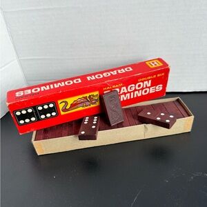 Dragon Dominoes Set - Classic Brown